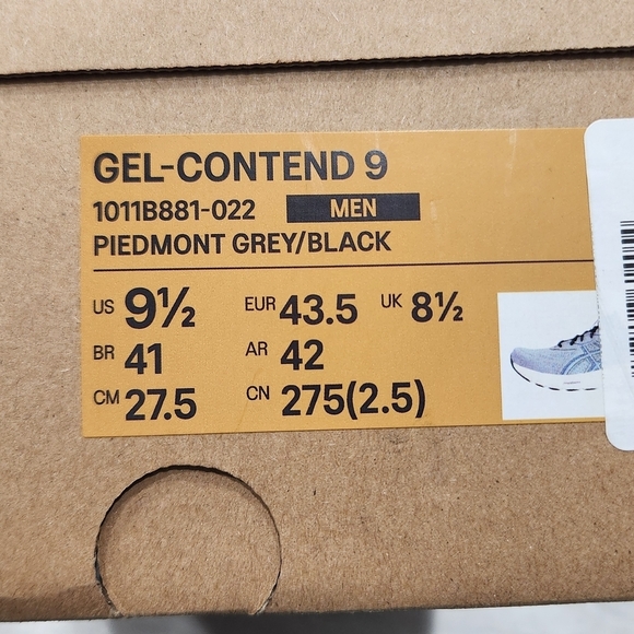 Asics Gray and Black Running Shoes main image 7